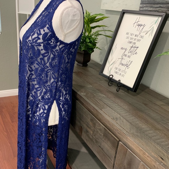 LuLaRoe Lace Kimono Duster Cardigan - Picture 2 of 4